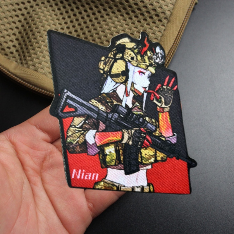 Rucksack Military Style - Tactisch meisje met pistool moreel badge