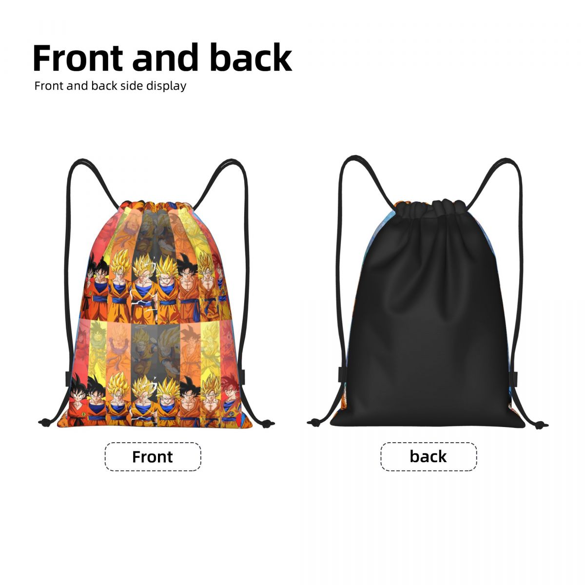 Aangepaste DBZ G-Gokues Cartoo - Drawstring Gym Bag recensie en prijs