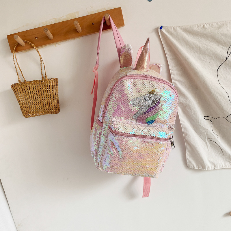 Roze eenhoorn rugzak met paill - School Backpack Teen recensie en prijs
