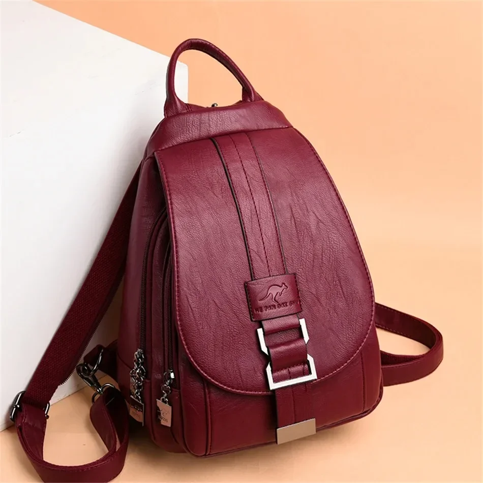 Multifunctionele dames leren r - School Backpack Teen recensie en prijs