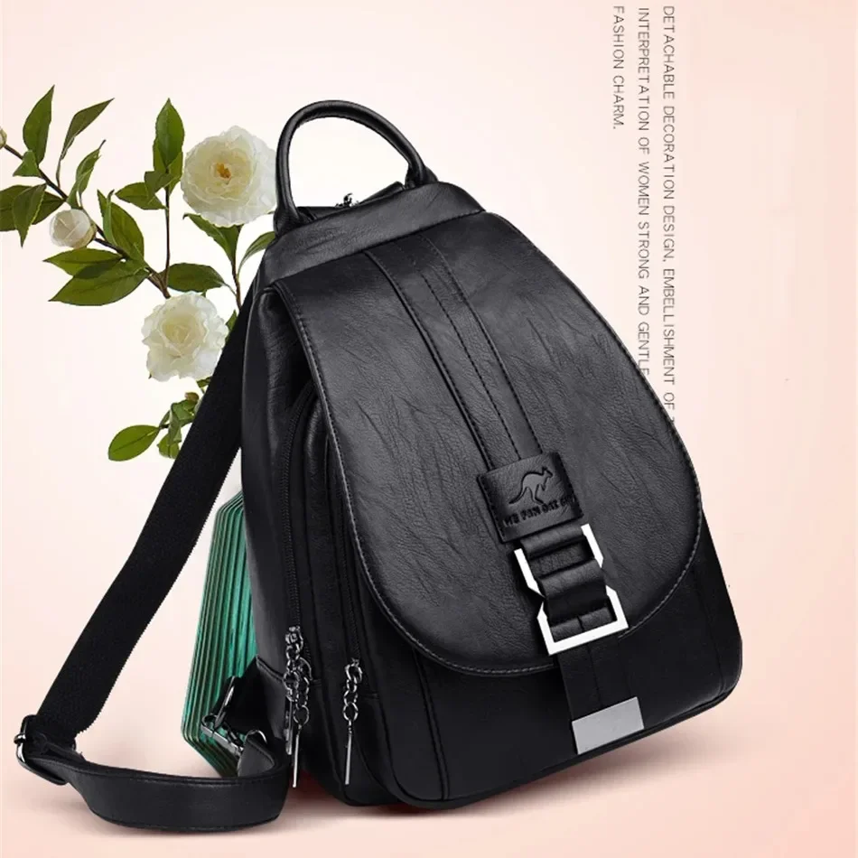 Multifunctionele dames leren r - School Backpack Teen recensie en prijs