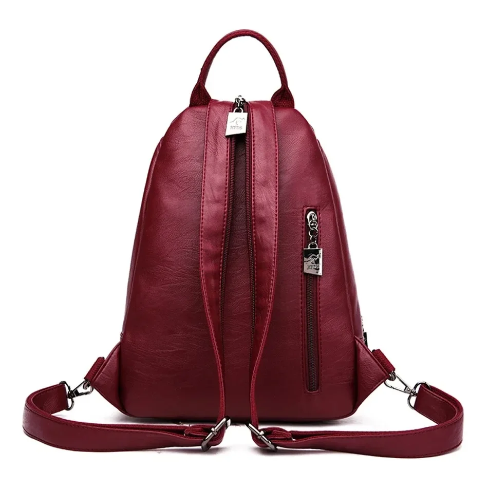 Multifunctionele dames leren r - School Backpack Teen recensie en prijs