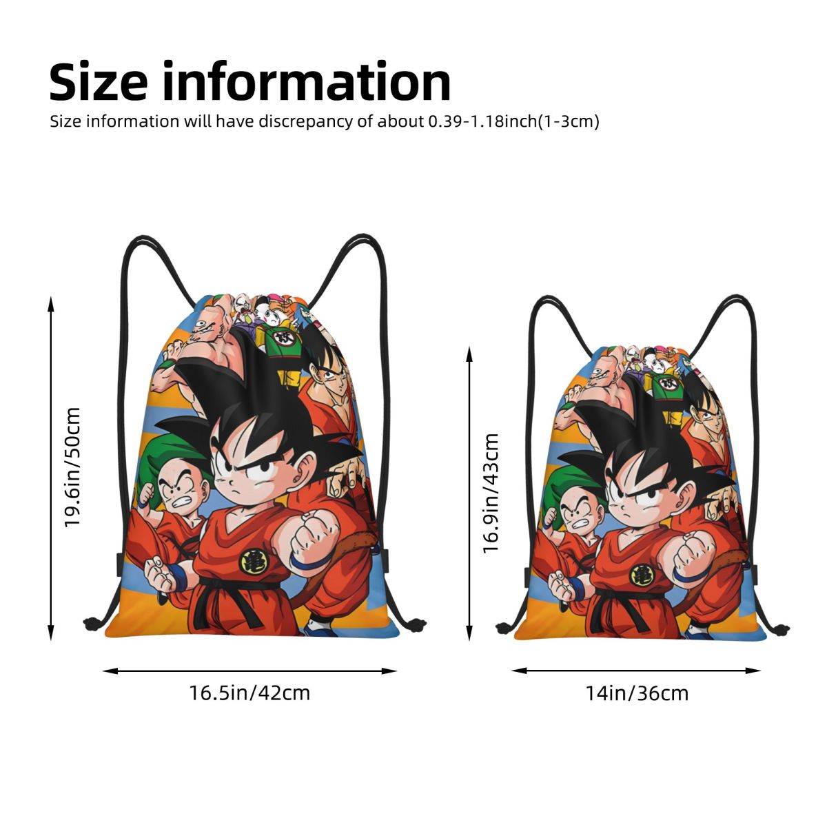 Aangepaste DBZ G-Gokues cartoo - Drawstring Gym Bag recensie en prijs