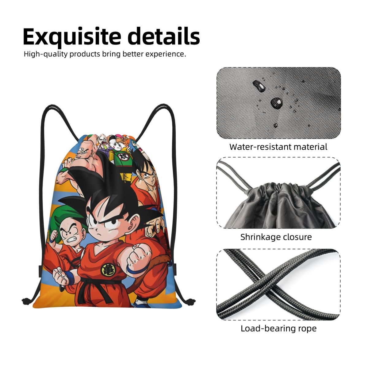 Aangepaste DBZ G-Gokues cartoo - Drawstring Gym Bag recensie en prijs